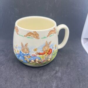 Royal Doulton Cream Mug with Bunny Design